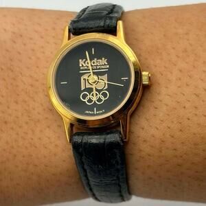 90s Gold & Black Kodak Watch